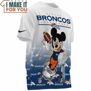 Denver Broncos Mickey Super Bowl Champions Cup T Shirt 3