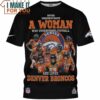 Denver Broncos Never Underestimate A Woman Who Understands Football And Loves Broncos Vintage T-Shirt, Denver Broncos Gifts For Her
