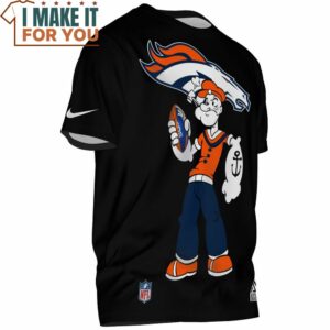 Denver Broncos Popeye Sailor Man Football Fan T Shirt 2