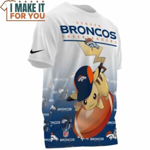 Denver Broncos Pikachu Football Player T Shirt 3