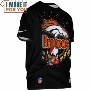 Denver Broncos Snoopy Woodstock Christmas Football Lover T Shirt 2
