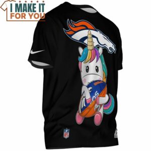 Denver Broncos Unicorn Football Fan T Shirt 2