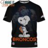 Denver Broncos Snoopy Mascot Football Player T-Shirt, Gifts For Broncos Fans