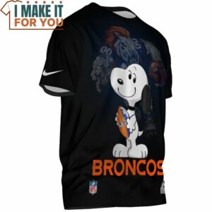 Denver Broncos Snoopy Mascot Football Player T Shirt 2 1