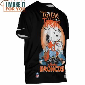 Denver Broncos Snoopy Trick or Treat NFL Player T Shirt 2 1