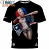 New England Patriots Harley Quinn Die Hard Fan T-Shirt, Patriots Gifts For Men
