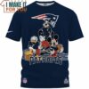 New England Patriots Mickey And Friends Team Up T-Shirt, New England Patriots Gift