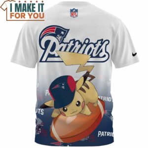 New England Patriots x Pikachu Football Lover Fullprinted T Shirt 2