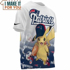 New England Patriots x Pikachu Football Player T Shirt 3