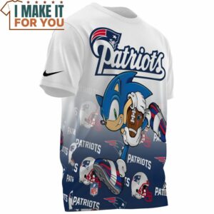 New England Patriots x Sonic Speed Run T Shirt 3