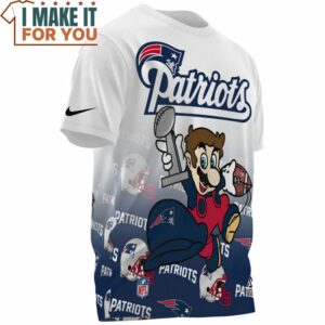 New England Patriots x Mario Super Bowl Champions Cup Cool T Shirt 3