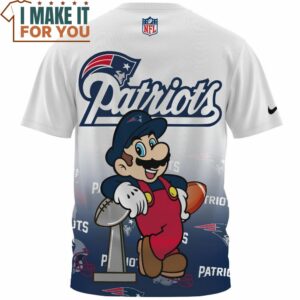 New England Patriots x Mario Super Bowl Champions Cup Funny T Shirt 2