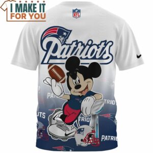 New England Patriots x Mickey Football Super Bowl Champions Cup T Shirt 2 1