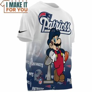 New England Patriots x Mario Super Bowl Champions Cup Funny T Shirt 3