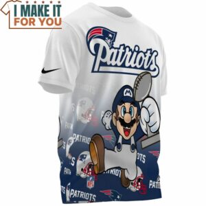 New England Patriots x Mario Super Bowl Champions Cup T Shirt 3