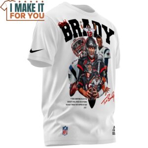 Tom Brady x New England Patriots Vintage Singed T Shirt 2 1