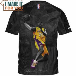 Kobe Bryant Black Mamba 3D Fullprinted T Shirt NBA Gift for Fans 2