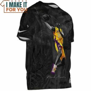 Kobe Bryant Black Mamba 3D Fullprinted T Shirt NBA Gift for Fans 3