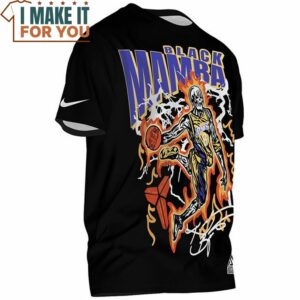 Kobe Bryant Black Mamba Skeletal Basketball Vintage T Shirt NBA Gift Ideas 2