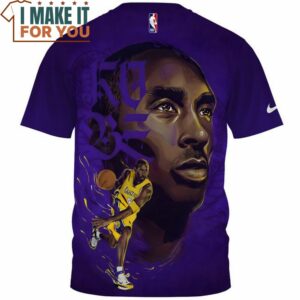 Kobe Bryant Cartoon Art Pink Fullprinted T Shirt NBA Gift Ideas 2