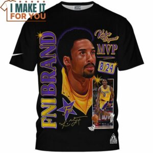 Kobe Bryant FNIBRAND MVP Laker 2010 Champs Vintage T Shirt NBA Gift Ideas 2