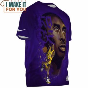Kobe Bryant Cartoon Art Pink Fullprinted T Shirt NBA Gift Ideas 3