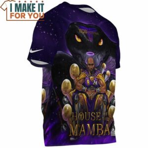 Kobe Bryant House Of The Mamba Cartoon T Shirt NBA Gift Ideas 3