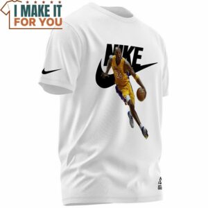Kobe Bryant Laker 24 Nike White T Shirt NBA Gift Ideas 4