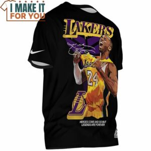 Kobe Bryant Lakers 24 Heroes Come And Go But Legend Are Forever T Shirt NBA Gift Ideas 2