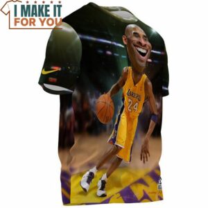 Kobe Bryant Lakers 24 Funny 3D Fullprinted T Shirt NBA Gift Ideas 3