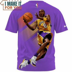 Kobe Bryant Lakers 8 Layup Cartoon Art T Shirt NBA Gift Ideas 2
