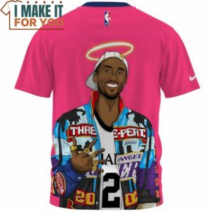 Kobe Bryant 5 Rings NBA Sky Star Cartoon Art T Shirt, NBA Gift for Fans 2