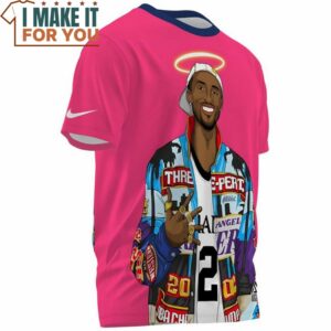 Kobe Bryant 5 Rings NBA Sky Star Cartoon Art T Shirt, NBA Gift for Fans 3