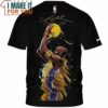 Kobe Bryant 24 Watercolor Art Signed T-Shirt, NBA Gift for Fans