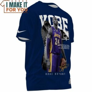 Kobe Bryant Avoid Lazy People Signed Navy T Shirt NBA Gift for Fans 2 1