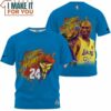 Kobe Bryant Lakers 24 Mamba Watersplash Vintage Blue T-Shirt, Best Basketball Gifts