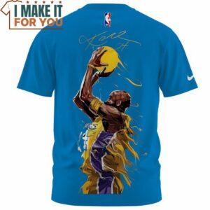 Kobe Bryant Lakers 24 NBA Nike Watercolor Blue T Shirt Best Basketball Gifts 2