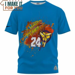 Kobe Bryant Lakers 24 Mamba Watersplash Vintage Blue T Shirt Best Basketball Gifts 3