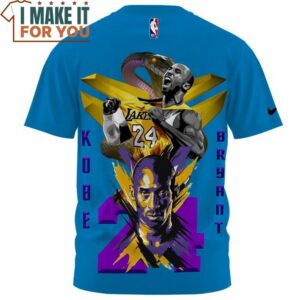 Kobe Bryant Lakers 24 Nike Mamba Blue Vintage T Shirt Best Basketball Gifts 2