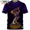 Kobe Bryant Los Angeles Lakers 24 Retro Art T-Shirt, Best Basketball Gifts