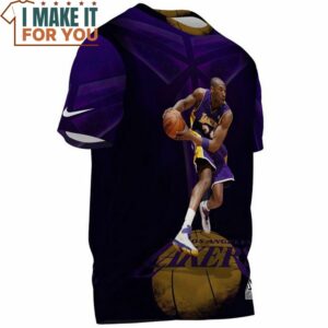 Kobe Bryant Los Angeles Lakers 24 Retro Art T Shirt Best Basketball Gifts 3