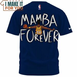 Kobe Bryant Mamba 24 Forever Navy T Shirt Best NBA gifts for fans 2
