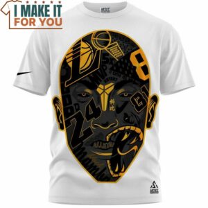 Kobe Bryant Mamba 24 Forever White T Shirt Best NBA gifts for fans 3