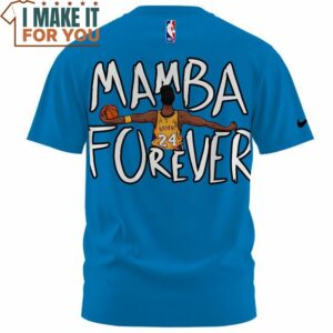 Kobe Bryant Mamba Forever Tatoo Art Blue T Shirt Best NBA gifts for fans 2