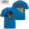 Kobe Bryant Nike Lakers 24 Blue T-Shirt, Best NBA gifts for fans