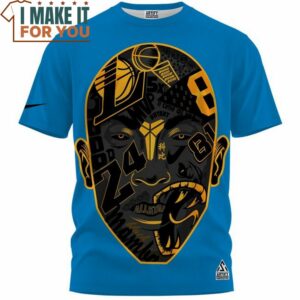 Kobe Bryant Mamba Forever Tatoo Art Blue T Shirt Best NBA gifts for fans 3