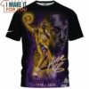 Kobe Bryant Signed Thunder 3D Fullprinted T-Shirt, Best NBA gifts for fans