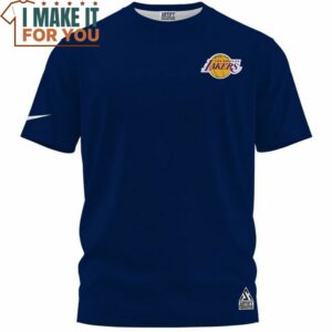 Kobe Bryant Word Art NBA Crown Navy T Shirt Best NBA gifts for fans 3