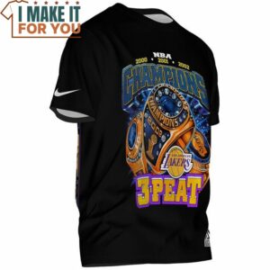Kobe Bryant Shaquille ONeal 3 Peat Vintage T Shirt Best NBA gifts for fans 2