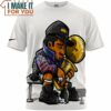 Kobe Bryant NBA Champion Cartoon Art T-Shirt, Best NBA gifts for fans